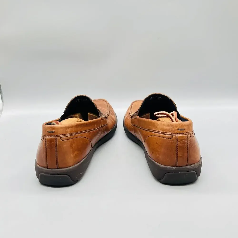 Cole Haan Shoes Mens 9.5 Brown Leather Grand OS Slip On Loafers Casual Comfort